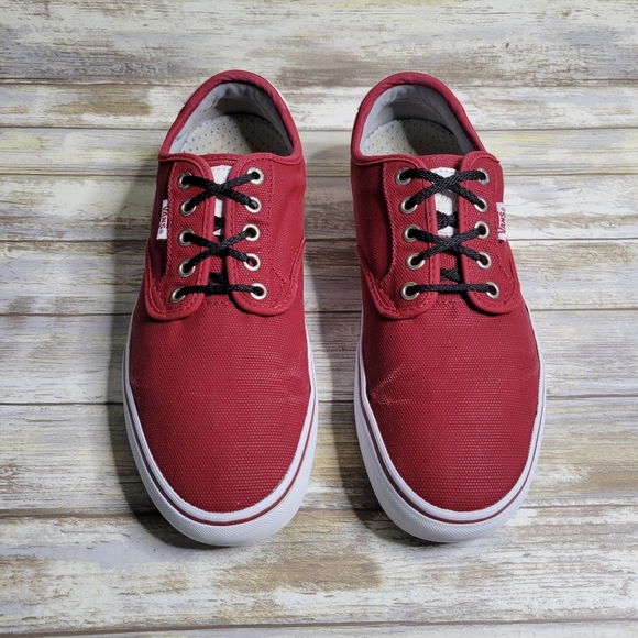 Vans Shoes | Vans Chima Ferguson Ultra Cush Pro Low Top Red Lace-Up Sneakers 721356 Men's 9.5 | Color: Red | Size: 9.5 | Ashley_Poshes's Closet